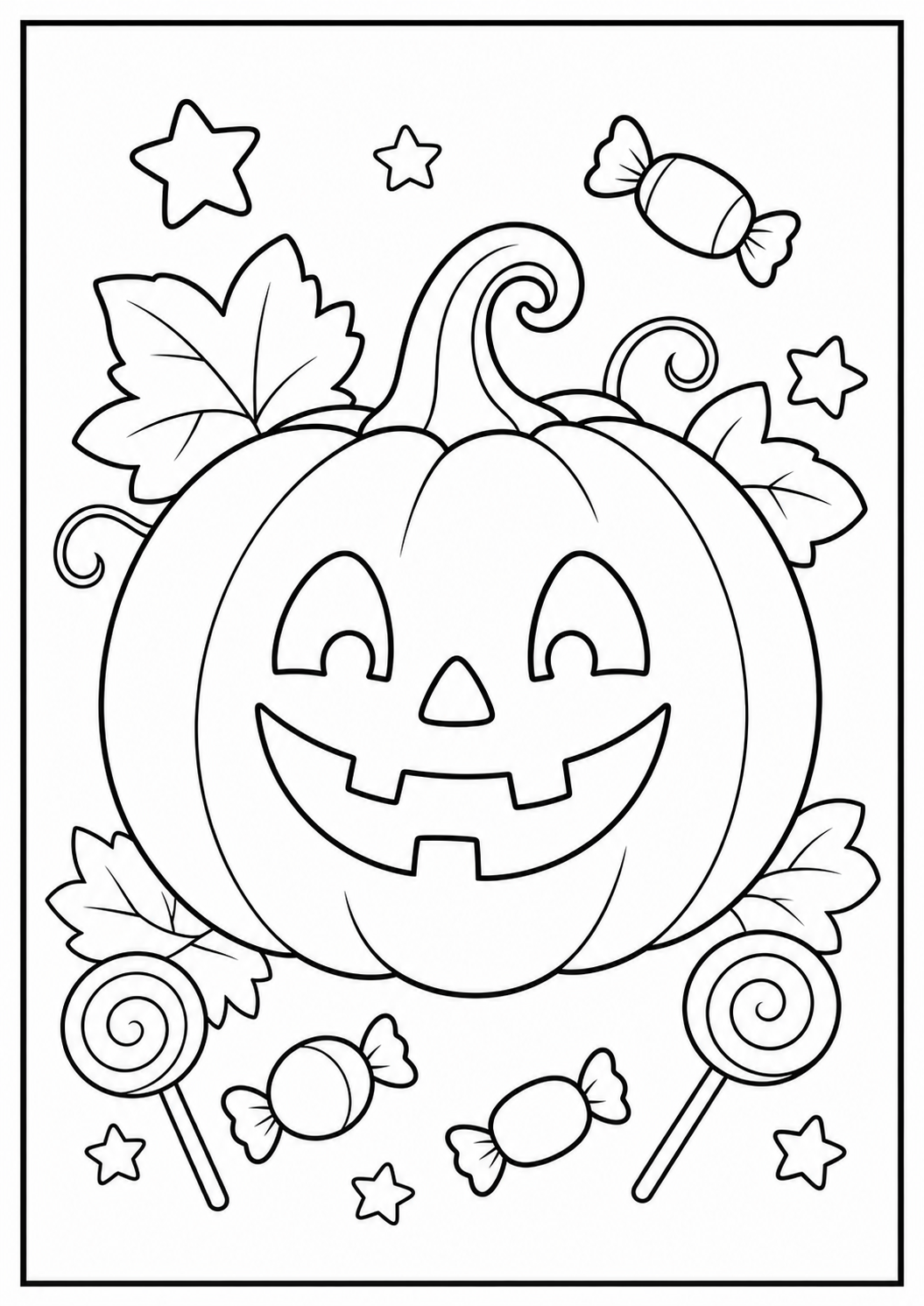 Codex Halloween Pumpkin Coloring Page