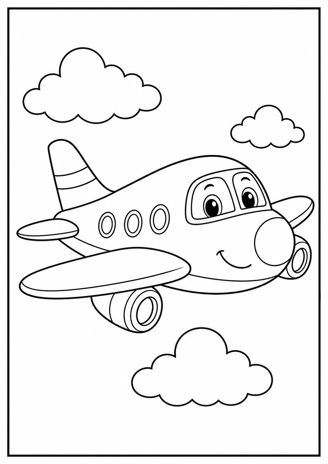 Codex Airplane Coloring Page